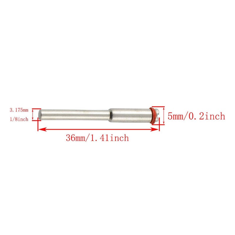 RLECS Cut-Off Wheel Screw Mandrel 12pcs 1/8 inch Cut-Off Wheel Screw Mandrel Shank Holder for Rotary Tools - Image 4